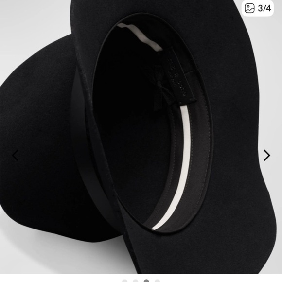 Rag & Bone Classic Black Fedora size M - Picture 3 of 4